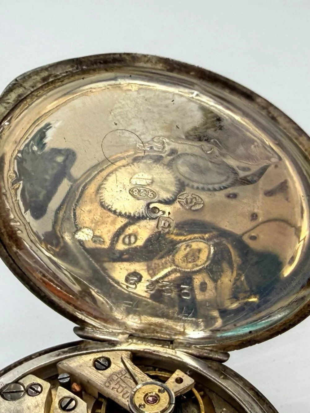 WWI Swiss Sterling Silver Telephone Dial Trench Watch c1915 Mechanical SS489